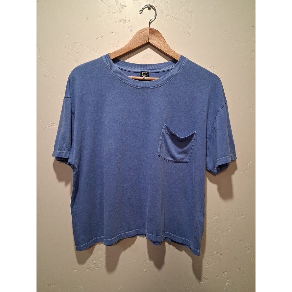 BDG‎ Blue Pocket Tee – Unisex Size Med Casual Lounge Western Preppy Comfort Soft